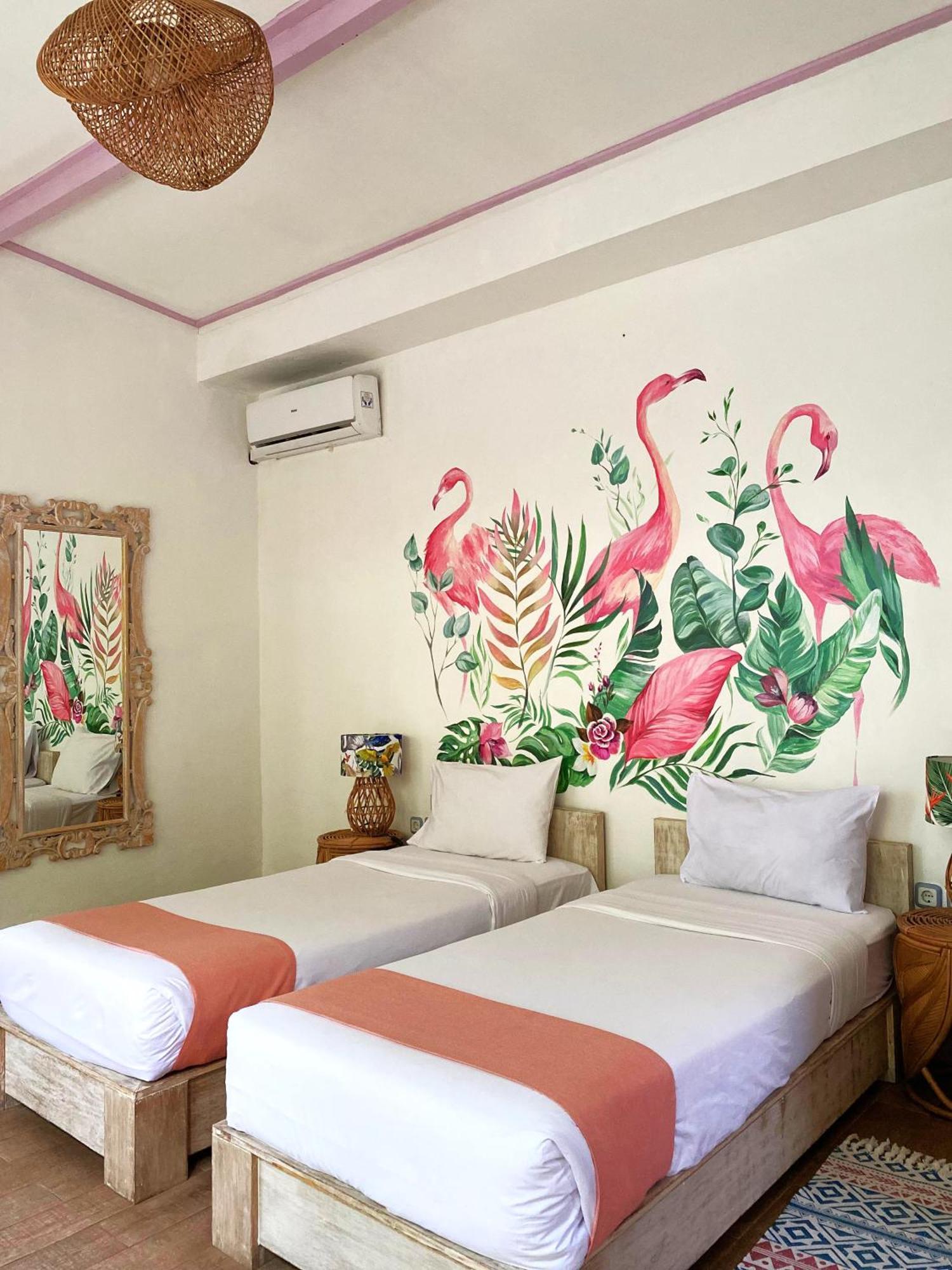 Flamingo Hotell Gili Trawangan Exteriör bild